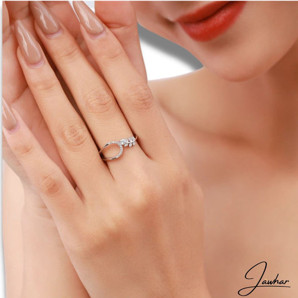Bague argent | Feuille Délicate Bagues Jawhar.fr 